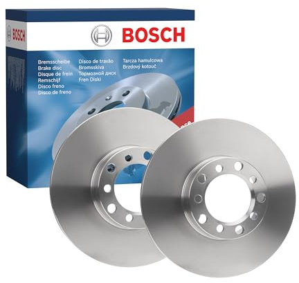 Bosch BD55 Brake Disc Set - 278 mm Vented Discs - Front Axle - ECE-R90 Certified - Good Cooling, Reliable Braking, Corrosion Protection - 1 Set of 2 Discs