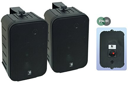 e-audio 6.5 2-Way Background Music Speakers With Brackets 200W 8 Ohm
