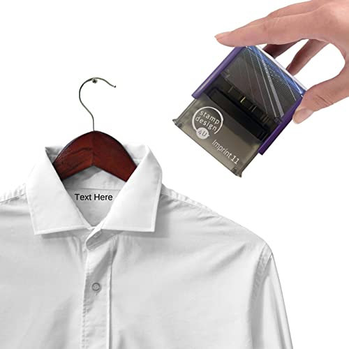 Clothing Name Stamp Custom Textile Stamp for Kids, School Uniforms & Nursery Clothes 1 Line of Text