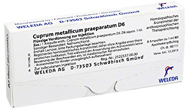 Cuprum Metallicum Praep.D 6 Ampullen