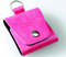 Homöpathsiche Taschenapotheke Notfalletui 4 Schlaufen/Gläser Leder pink mit Braungläsern (UV-Schutz) und Etiketten