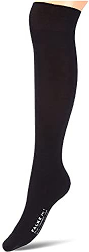 FALKE Women's No. 1 Finest Knee-High Socks Breathable Climate-Regulating Cashmere Thin Warm Extra-Soft Flat Seam For Pressure-Free Toes Plain Elegant For Everyday Wear Casual Business Looks 1 Pair