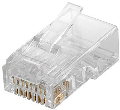 Goobay RJ45 Stecker, CAT 6 UTP ungeschirmt; RJ45 Stecker, CAT 6 UTP ungeschirmt - für Rundkabel