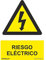 Normaluz Pegatina Riesgo Electrico 10x15cm – Señalización Adhesiva de Seguridad en Vinilo | Pegatinas Vinilo Resistentes | Señalizaciones de Seguridad para Cuadro Eléctrico
