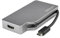 StarTech.com Adaptador de Vídeo USB-C Multipuertos - Gris Espacial - USB C a VGA / DVI / HDMI / mDP - Adaptador 4 en 1 de Aluminio - 4K60Hz