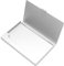 Visitenkartenhalter für Männer oder Frauen, Aluminium Visitenkartenhalter für 22-30 Karten silber