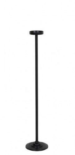 Light & Living | Ziya Kerzenständer H 100 cm D 20 cm Kerzenhalter Hoch Groß mit Fuß für Boden | Metall Schwarz | Frühlingsdeko Sommerdeko Veranda Terrasse