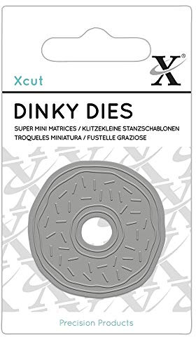 Xcut Dinky Dies Doughnut, Carbon Steel, Art & Craft, Carbon Cutting Tool Supplies, For Beautiful Decoration, Card Making, Gift Tag, Wrapping, Scrapbooking, Invitation Making, Crafters Companion