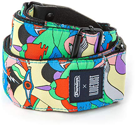 JIM DUNLOP Unisex-Adult Floral Textured Fabric Body Strap