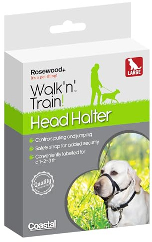 Rosewood Walk 'n Train Halfter für Hunde, Größe L