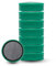 MAUL Magnet MAULsolid, SB-Verpackung – bruchsichere und kleine Magnete für einen vielseitigen Einsatz – Magnet rund mit modernem Design – Ø 20 x 7,5 mm – 8er Pack – grün