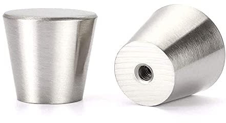 goldenwarm 10Pack Silver Cabinet Knobs Kitchen Cupboard Knobs Door Knobs for Cupboards Silver Door Knobs Brushed Nickel Door Knobs for Wardrobes Knobs for Chest of Drawers