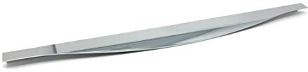 596mm Polished Chrome Screw Fix Trim Handle for Top of Kitchen Cabinet Door | Profile | 2 Sizes