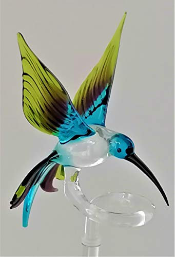 höhenverstellbarer Orchideenstab, Kolibri (hellblau-lila-grün)