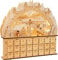 small foot Adventskalender Skivergnügen, Deko zu Weihnachten, aus Holz, mit LED. Art-Nr. 11789