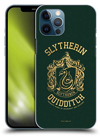 Head Case Designs Officially Licensed Harry Potter Slytherin Quidditch Deathly Hallows X Hard Back Case Compatible With Apple iPhone 12 Pro Max