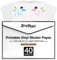 HTVRONT bedruckbares Vinyl für Tintenstrahldrucker & Laserdrucker – 40 Blatt mattweißes bedruckbares Vinyl-Aufkleberpapier für Tintenstrahldrucker, 216x279 mm (140 g/m²)