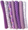 7 Stück Stoffe zum Nähen,DIY Stoffreste Baumwolle,Baumwollstoff Patchwork Stoffpaket für Kleidung, Bettwäsche, Vorhänge, Puppen, Handtaschen (Lila, 50 * 50cm)