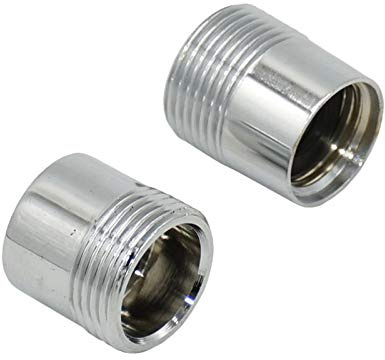 Nuojie Hose Connector Brass Shower Head Connector, Silver, Internal Thread 1/2 to 3/4 External Thread, Threaded Joint, Reducer Repair, Faucet Fitting, 1 (Color : 28MM)