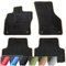 moto-MOLTICO Fußmatten Auto - Velours Autoteppiche passend für Seat Ibiza IV Skoda Fabia 3 ab 2008-4-teiliges Set - Schwarze Automatten mit Beigen Ziernähten