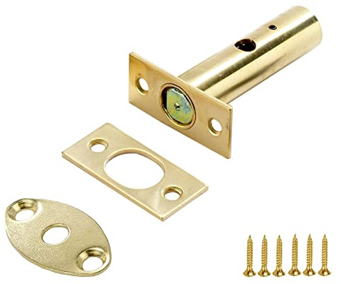 TERF® Heavy Duty Polished Brass 60mm Mortice Door Window Rack Bolt Security Lock Bolt with Fixing Screws - Pack of 1