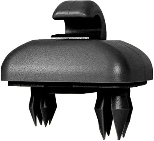 YouNaiEr Gancio per visiera parasole per auto, compatibile con Au-di A1, A3, A4, A5, Q3, Q5, A7, B6, B7, B8, S4, S5, (taglia nera)