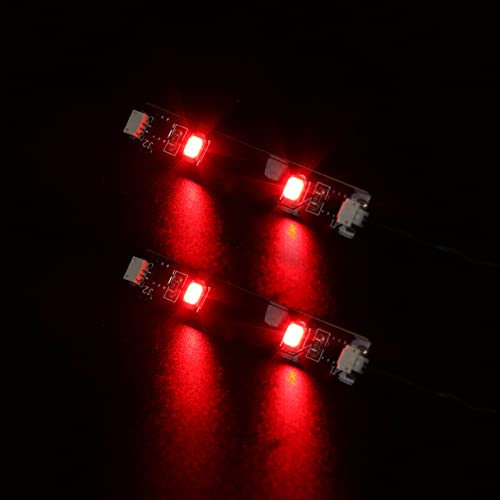 Rote LED Streifen Lichter für DIY/MOC-Beleuchtung (2er-Pack), Led Beleuchtungs Set Dekorationslichter Kompatibel mit Lego and Other Major Brand Bricks