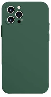 iPhone 12 Pro Max Liquid Silicone Gel Slim 6.7-Inch TPU Case with Camera Lens Protector Shock Proof Rubber Anti Scratch Resistant Bumper Protection Cover Design for iPhone 12 Pro Max (CACTUS GREEN)