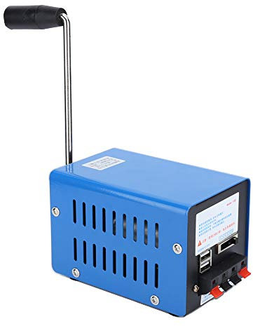 Generatore Portatile, Grande Generatore di Energia, con Tipo di Interfaccia Multipla, Ricarica Del Telefono/Computer USB, Generatore Manuale Multifunzione a Manovella per Il Turismo, Emergenza