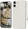 ORDA für iPhone 11 Hülle Silikon Case, Handyhülle für iPhone 11 Ultra Dünn Slim mit Microfiber, Kratzfeste Rundumschutz Schutzhülle Hülle für iPhone 11 6.1'' Retro Weiß