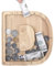 TsunNee Holz Brief Spardose Sparschwein Kreative Brief Münzbank Spardose mit Klare Alphabet Aufkleber, Spardose für Kinder Weihnachten Geburtstagsgeschenk Home DIY Dekoration (Helles Holz D, S)