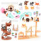 67PCS Puppenhaus Möbel Set für Kinder Spielzeug Haus für Baby Kinder Mädchen Jungen Alter 3+, Miniatur-Zubehör pädagogische Pretend Play Spielzeug für Kleinkinder
