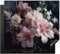 KitchenYeah© Induction Hob Protector Mat 20.5x23.2 / 59x52 cm Cooker Top Protectors Cover Ceramic Covers Electric Hobs Vinyl Flowers - Pink - Vapour - Plants