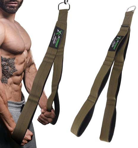 LARA STAR Trizeps-Seilbefestigung (3 Längen in einem) 、Großer Bewegungsradius, Gymnastikseil-Ausrüstung für Zuhause/Gym-Zubehör