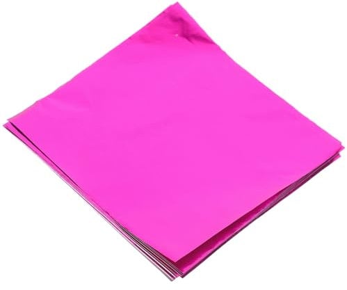 Luxshiny 200stücke Aluminiumfolie Verpackungsfolie Für Süßigkeiten Quadratische Schokoladen Und Teeverpackung Bunte Wiederverwendbare Geschenkverpackung Für Verschiedene Anlässe