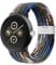 NewJourney Elastisches geflochtenes Armband - Kompatibel mit Google Pixel Watch 2 / Pixel Watch, verstellbares Nylonarmband (Cowboy)
