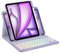 Bettdow for iPad Air 11 Inch M3 2025/ M2 2024 Keyboard Case,Horizontal/Vertical Use,UK Layout Detachable Backlit Keyboard with Case for Air 11 M2 2024/ M3 2025/Air 4th/5th 10.9 (Purple)