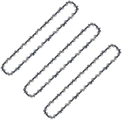 3er Sägekette, 3/8LP 40 Antriebsglieder, Kettensägenkette - 1,1 mm Austauschbare Rückschlagsarme Kette kompatibel mit Makita,Einhell,Oregon,Husqvarna und mehr