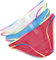 Faringoto Slip pour homme super transparent en maille, Blanc + bleu clair + rouge, Small