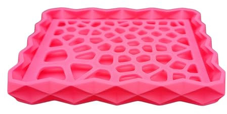 Porte Savon – Écologique en PLA Biosourcé – Fabrication Française - Grille Amovible pour Nettoyage Facile - Idéal pour Douche et Salle de Bain (Rose Bonbon)