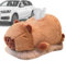 Tier-Taschentuchhalter, gefüllte Taschentuchbox, Auto-Taschentuch-Etui, SUV-Taschentuch-Halter, Stofftier-Aufbewahrungsbox mit Holzkohle-Pack-Design, Taschentuch-Hülle für Autos, SUVs, LKWs