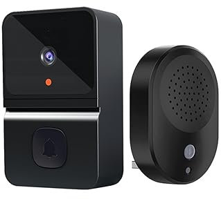 ZXFNVXC WiFi Smart Home Wireless Security Protection Camera Ring Door Bell Intercom Visione Notturna Ricaricabile Facile Installazione