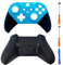 Hzxkqmil Coque de Remplacement Boîtier Avant et Arrière Étui de Couvercle Personnalisée Accessoires pour Xbox Manette Elite Series 2, Bleu Clair + Noir