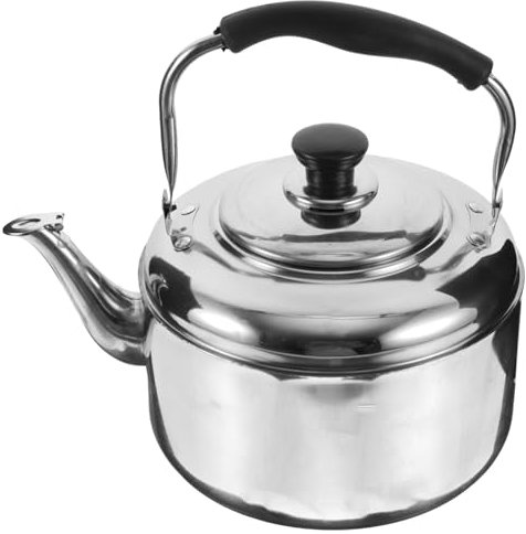 Garneck 4l Large Capacity Stainless Steel Kettle for Gas Hob Catering Kettle Gas Smooth