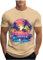 UHouse Tee Shirt Homme Ete T-Shirt à Manches Courtes Teeshirt Hawaien Imprimé Décontracté Tee-Shirt Col Rond Streetwear Fin Cut Top Grande Taille Habit Coton Vetement Amazon Mon Compte Kaki L