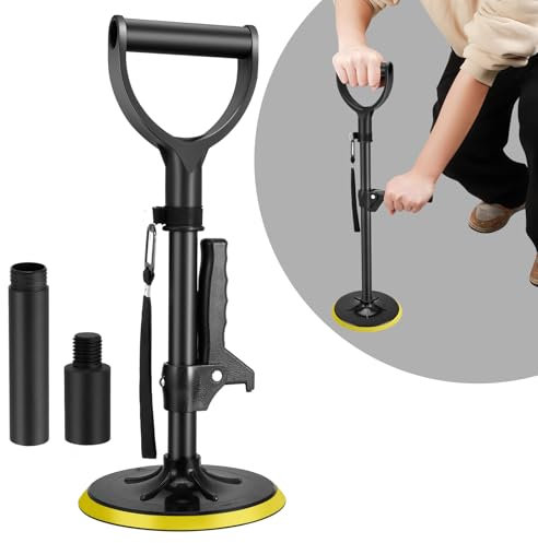 [2025 Neues Upgrade] Aufstehhilfe Senioren HöHenverstellbar,Gehstock Stehhilfe Sofa mit Armlehne, Gehhilfe KrüCken mit Maximum Belastbar 275kg für Sofa Bett Toiletten Schlafzimmer Treppe(Gelb-schwarz)