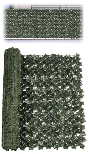Clôture De Lierre Artificielle - Treillis Extensible, Feuillage Décoratif | Haie De Séparation Résistante Aux UV, vue De Jardin Anti-décoloration, Décoration Murale Extérieure Pour Balcon, Terra