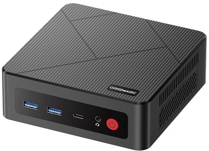 origimagic C4 Mini PC,Ryzen 5 3550H(Up to 3.4GHz, 4 Cores/8 Threads),16GB DDR4(16×1), 512GB SSD,WIFI 5BT5.0/Triple Display, Ideal for Work,Home,Education & Gaming