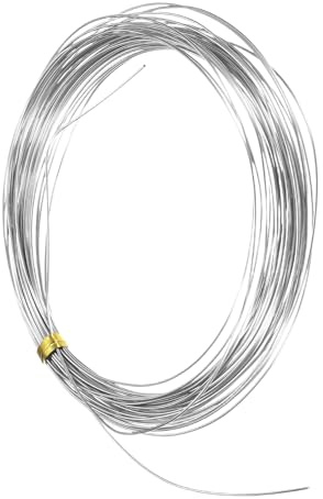 M METERXITY 21 Gauge Stainless Steel Craft Wire 0.7mm 10m | Bendable Floral Snare Wire,for Jewelry Making/Sculpting/Armature Crafting/Floral Bonsai/DIY Crafts