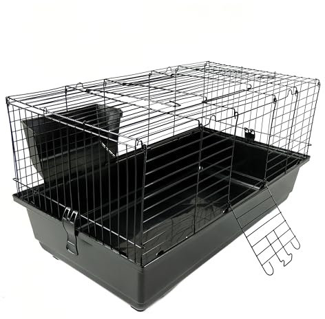 Little Friends Rabbit Cage, 100 cm, Blue/Black